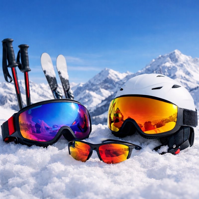 Сонцезахисні окуляри та маски для занять лижним спортом