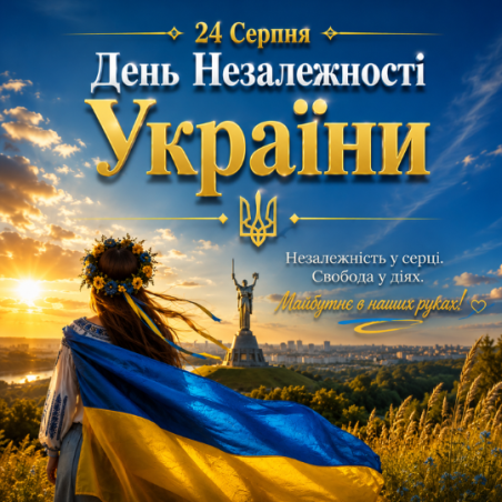 24 серпня — День Незалежності України.