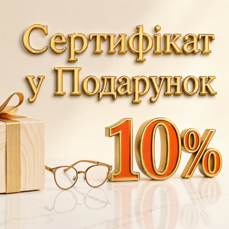 Сертификат на следующую покупку -10% на все товары